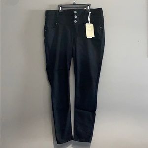 Black Blue Spice Juniors High Waisted Skinny Jeans